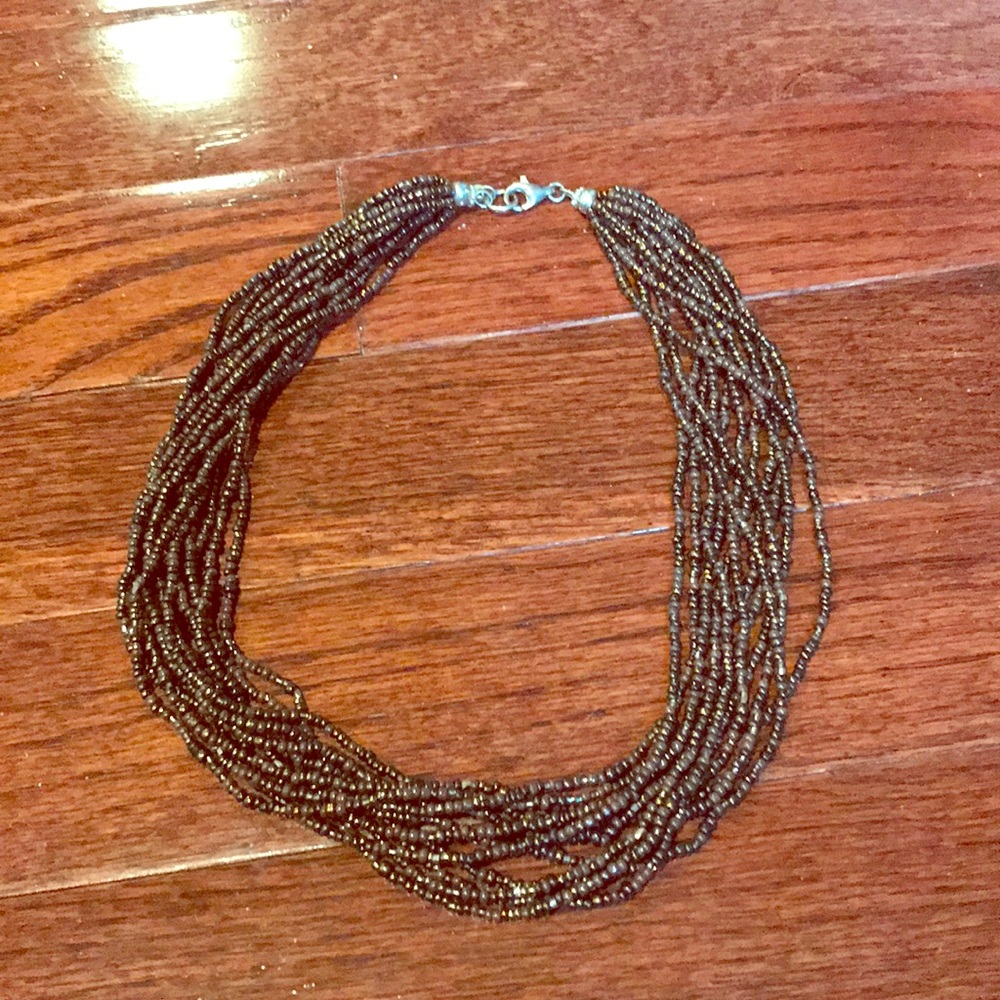 Silpada seed bead layering necklace.